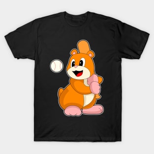 Hamster Baseball Baseball bat Sports T-Shirt